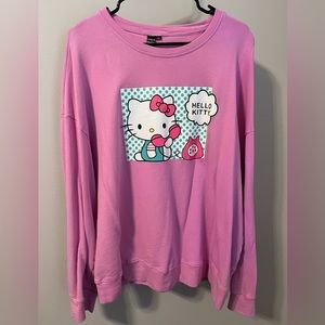 Shein x HELLO KITTY terry crewneck sweatshirt